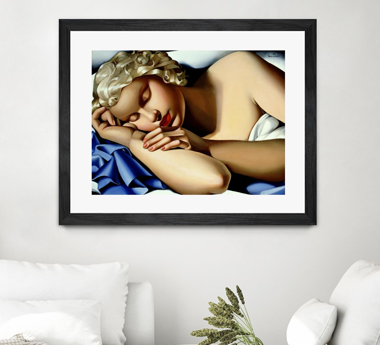 The Sleeping Girl I by Tamara de Lempicka on GIANT ART - blue master