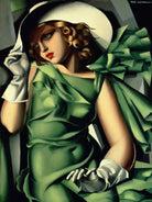 Young Lady with Gloves by Tamara de Lempicka on GIANT ART - beige master