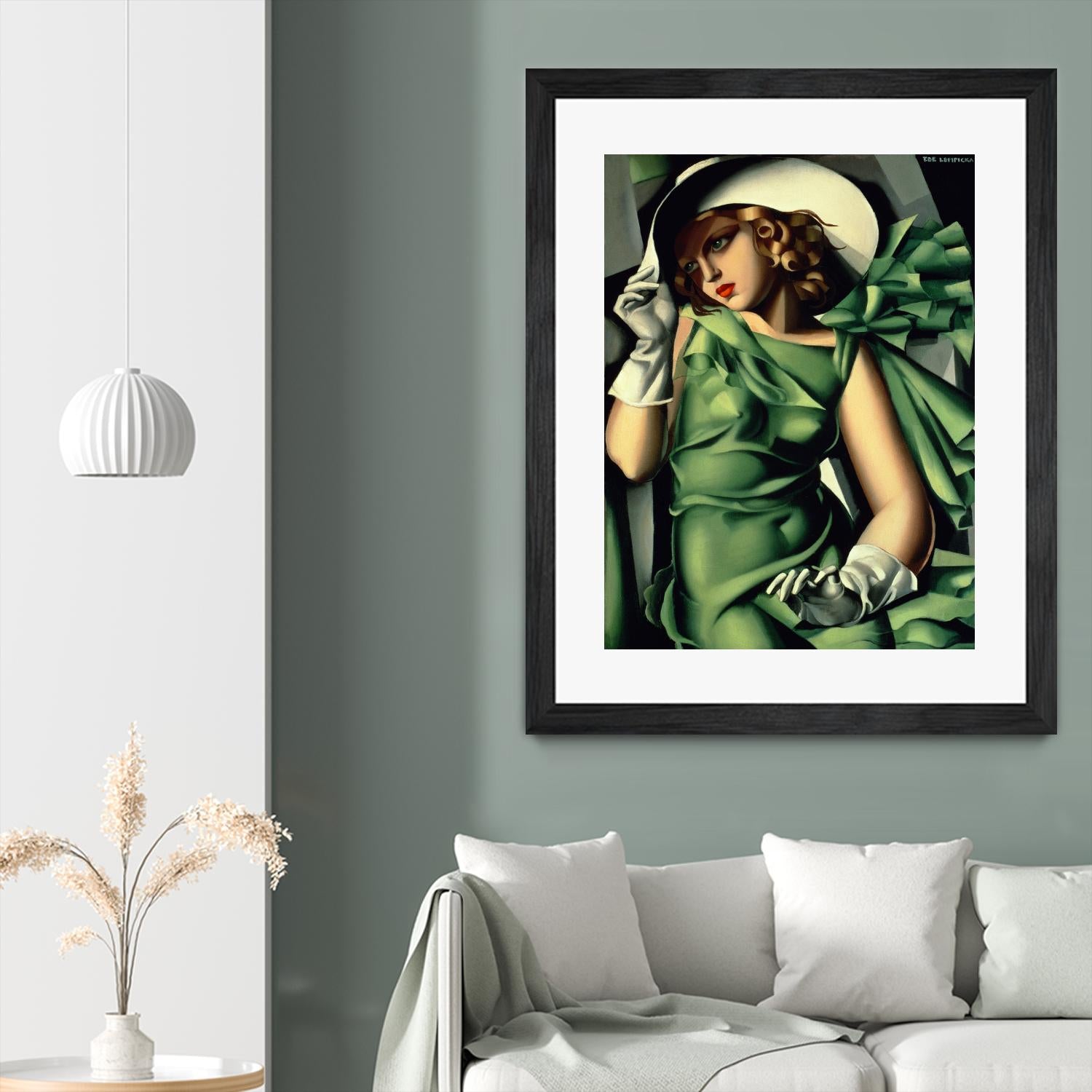 Young Lady with Gloves by Tamara de Lempicka on GIANT ART - beige master