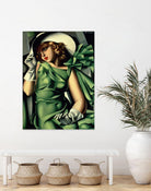 Young Lady with Gloves by Tamara de Lempicka on GIANT ART - beige master