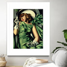 Young Lady with Gloves by Tamara de Lempicka on GIANT ART - beige master