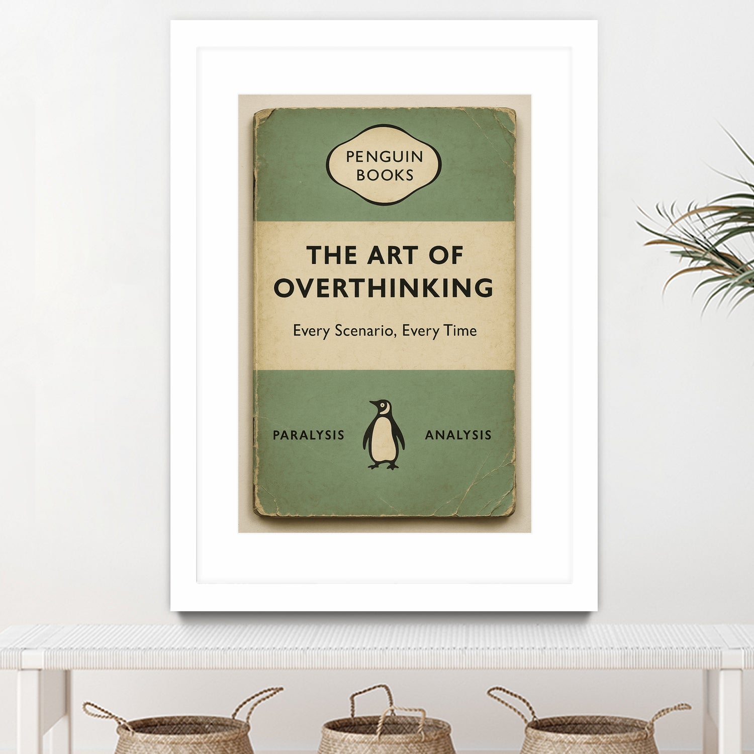 The Art of Overthinking by M Studio on GIANT ART - green positive vibes motivation