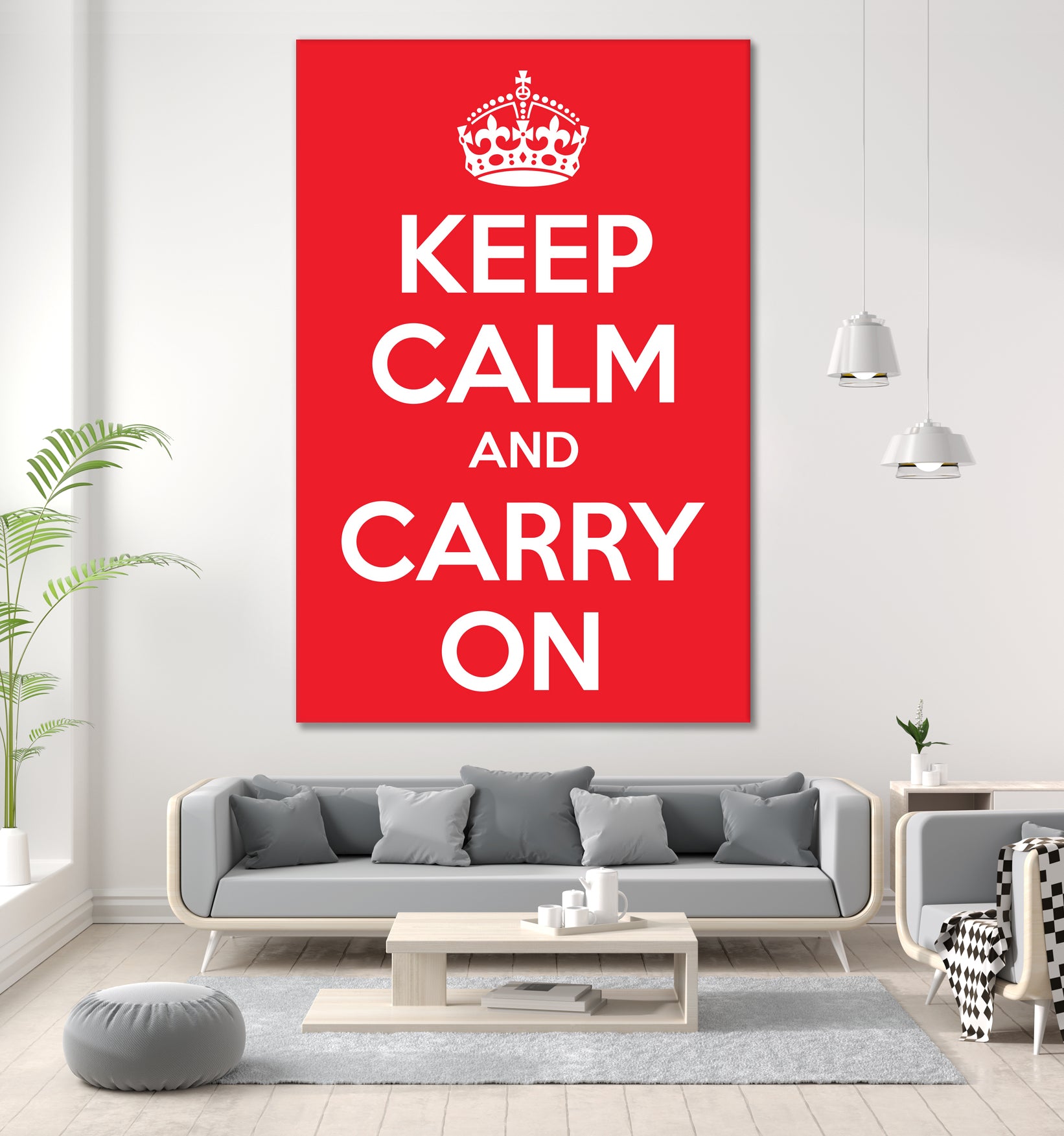 Keep Calm and Carry On by M Studio on GIANT ART - motivation