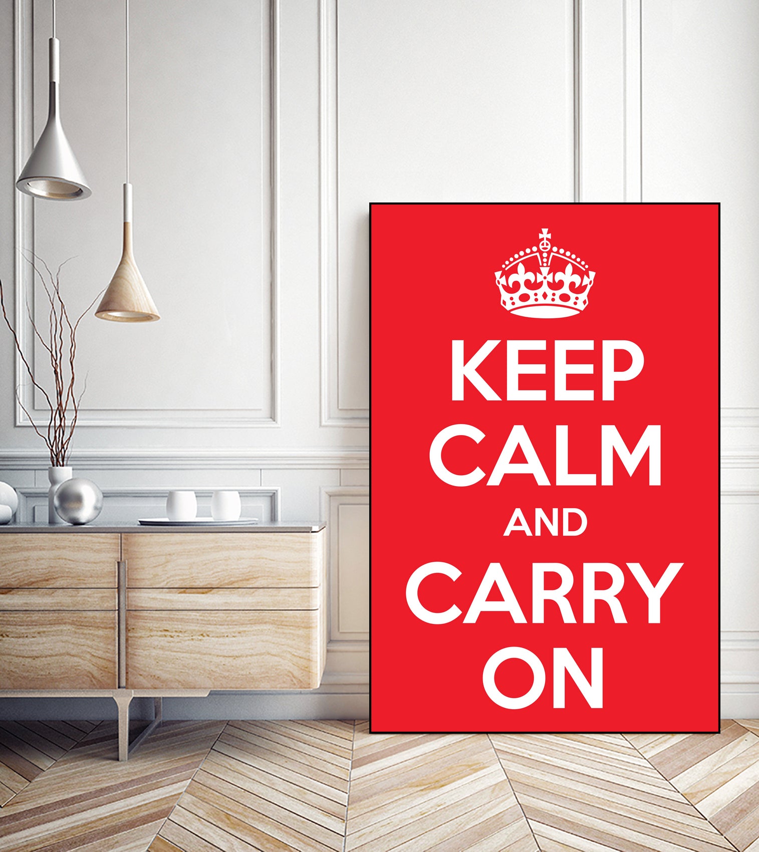 Keep Calm and Carry On by M Studio on GIANT ART - motivation