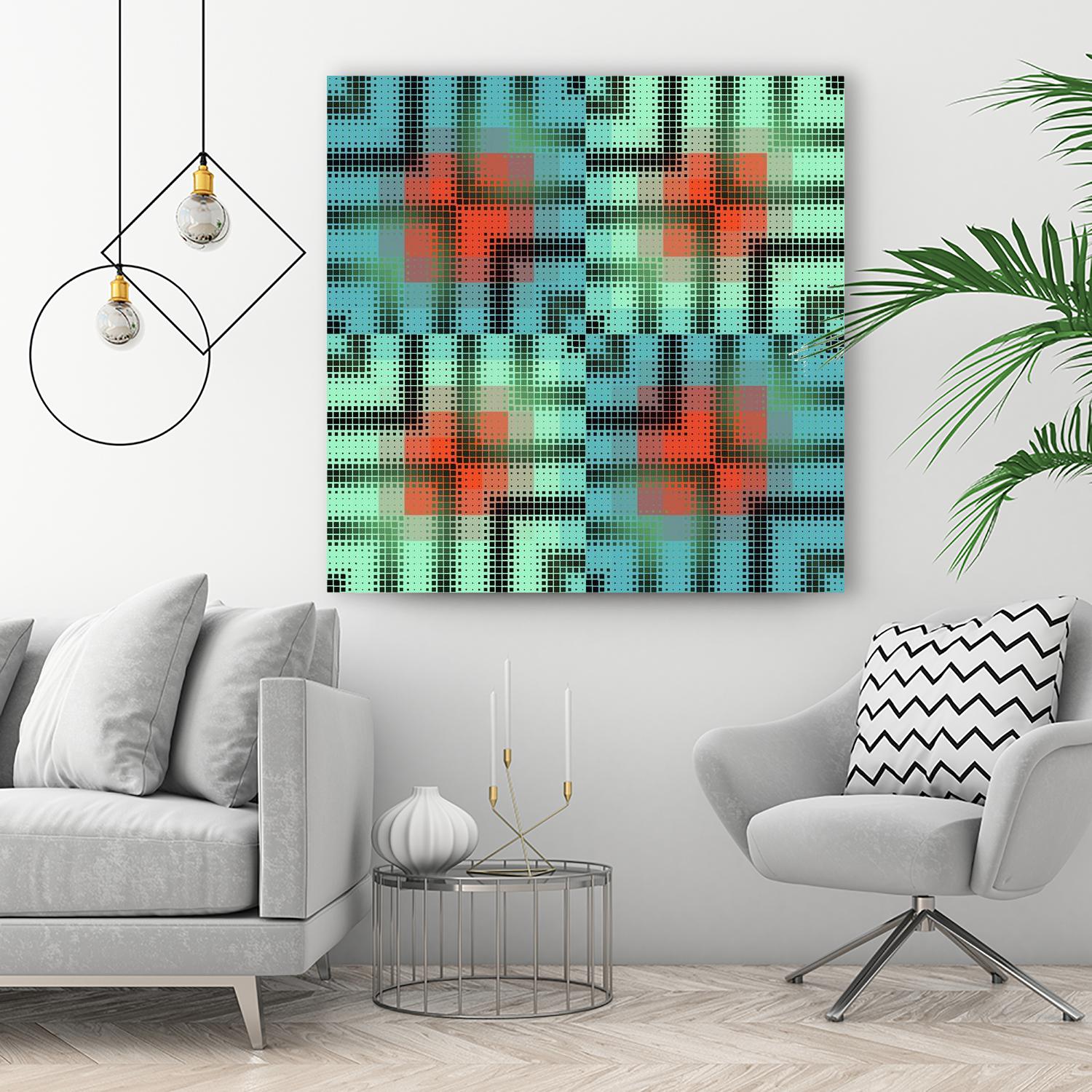 Pi_Dot_Pi_4_2-2_6 by Xosé Salgado on GIANT ART - orange digital hypnotizing