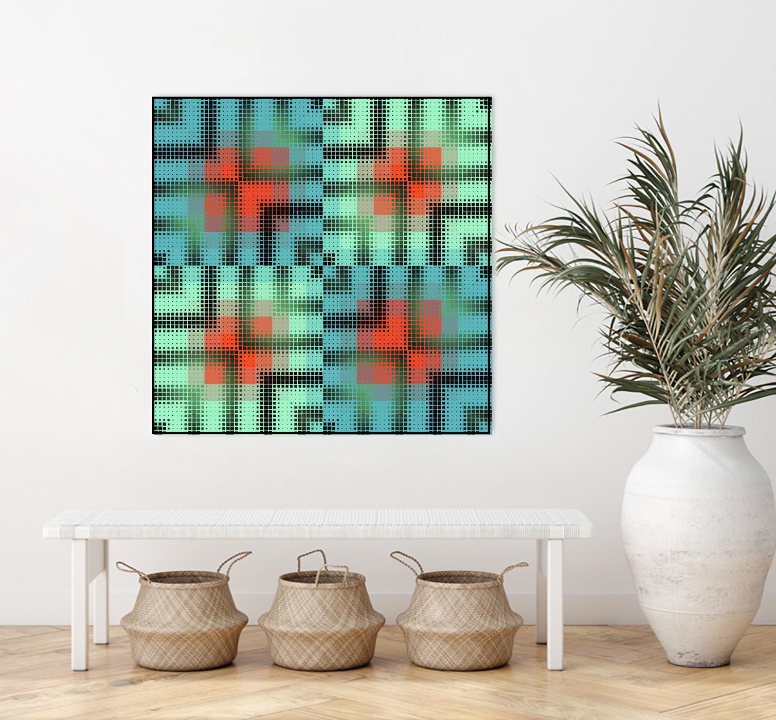 Pi_Dot_Pi_4_2-2_6 by Xosé Salgado on GIANT ART - orange digital hypnotizing