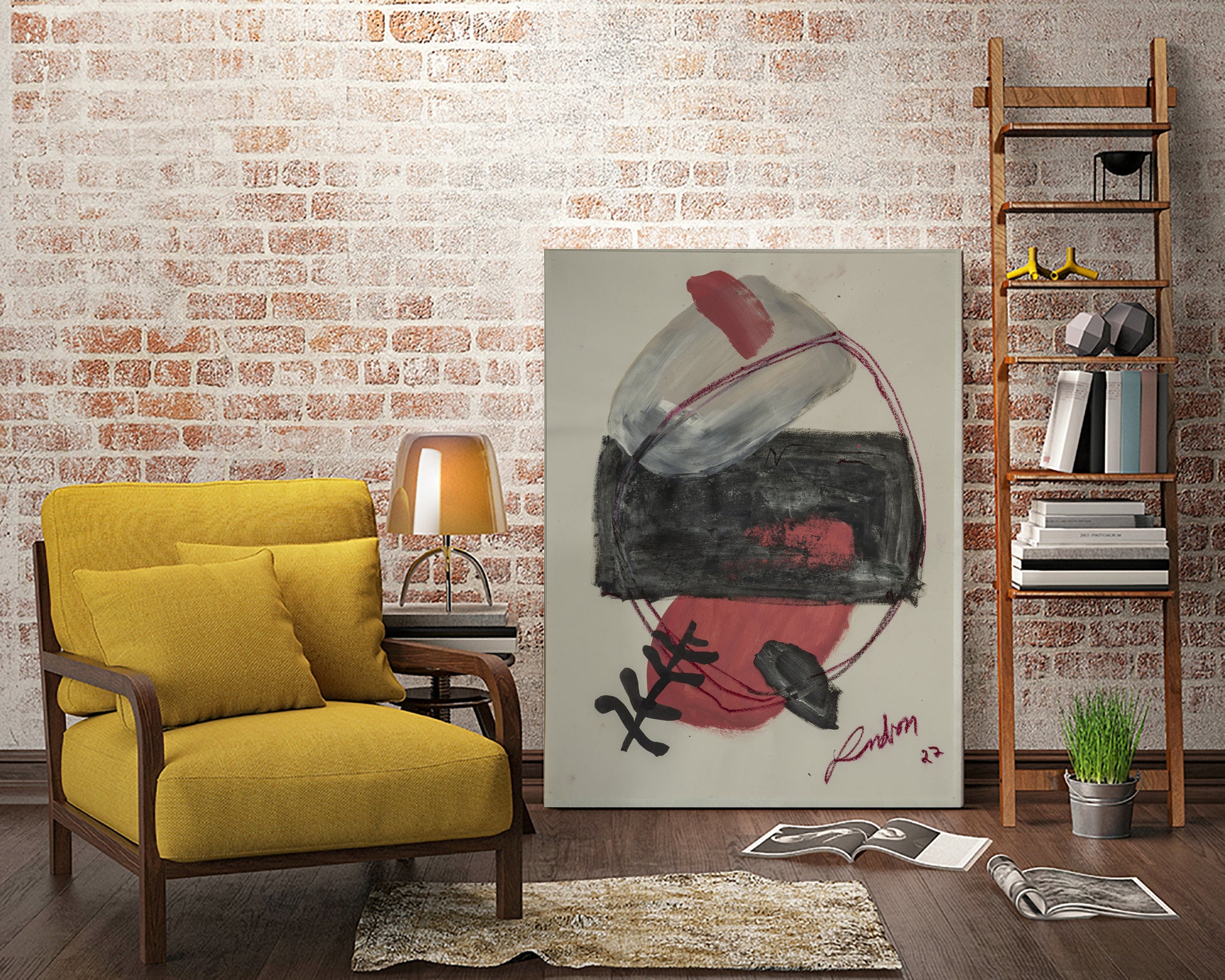 Spirit Tree by Janet London on GIANT ART - pink abstract