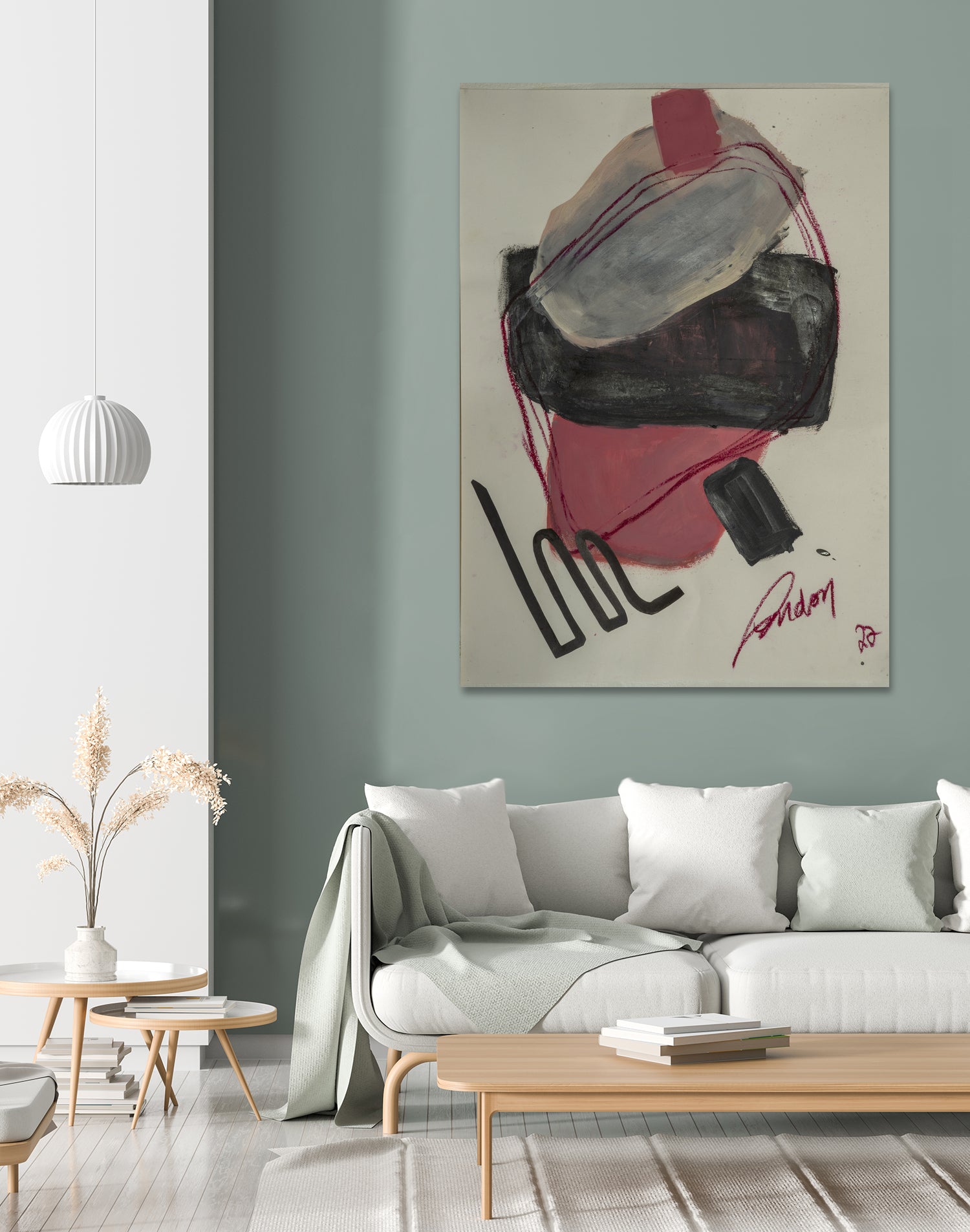 Spirit Quest by Janet London on GIANT ART - pink abstract