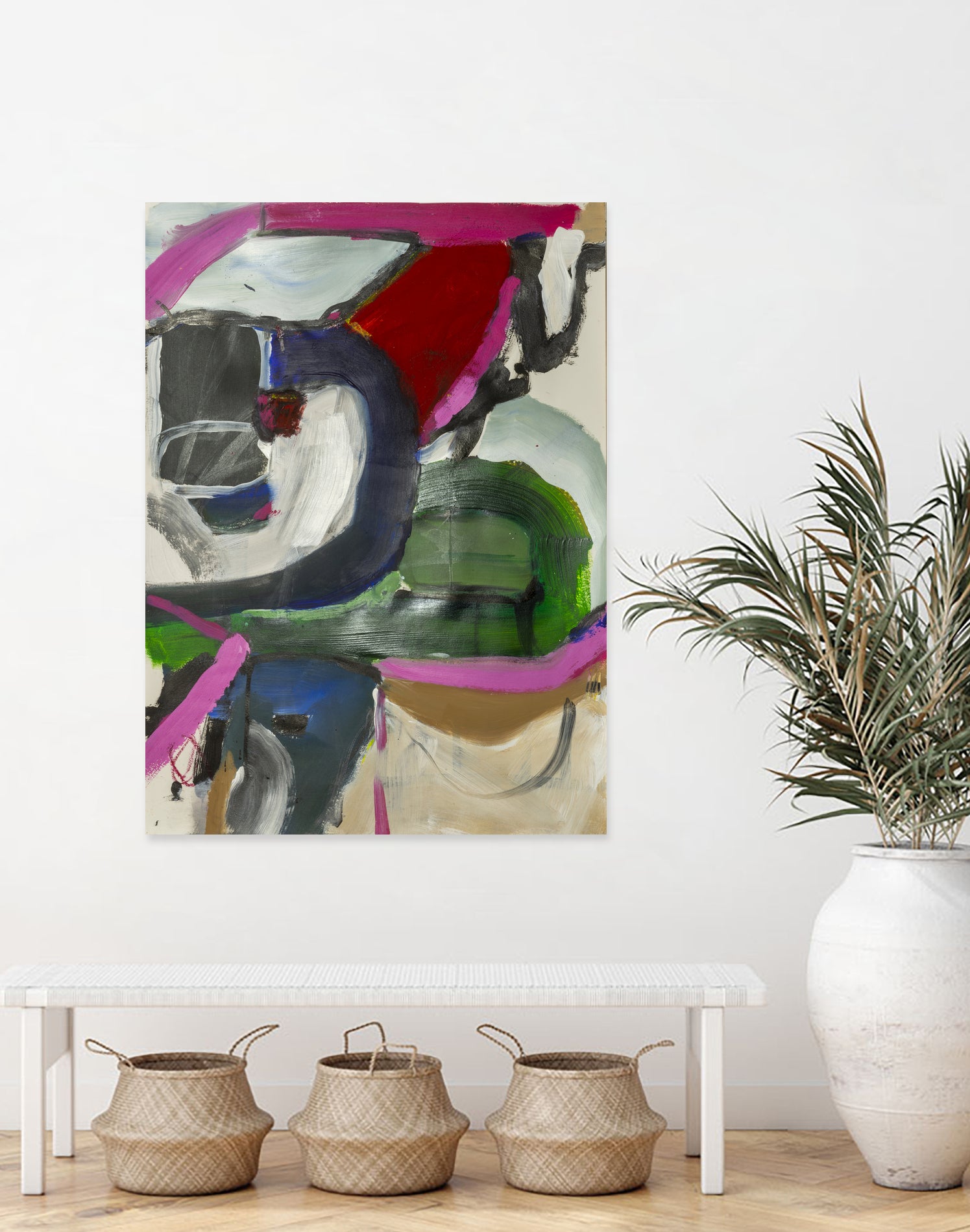 Take Some, Leave Some by Janet London on GIANT ART - green abstract