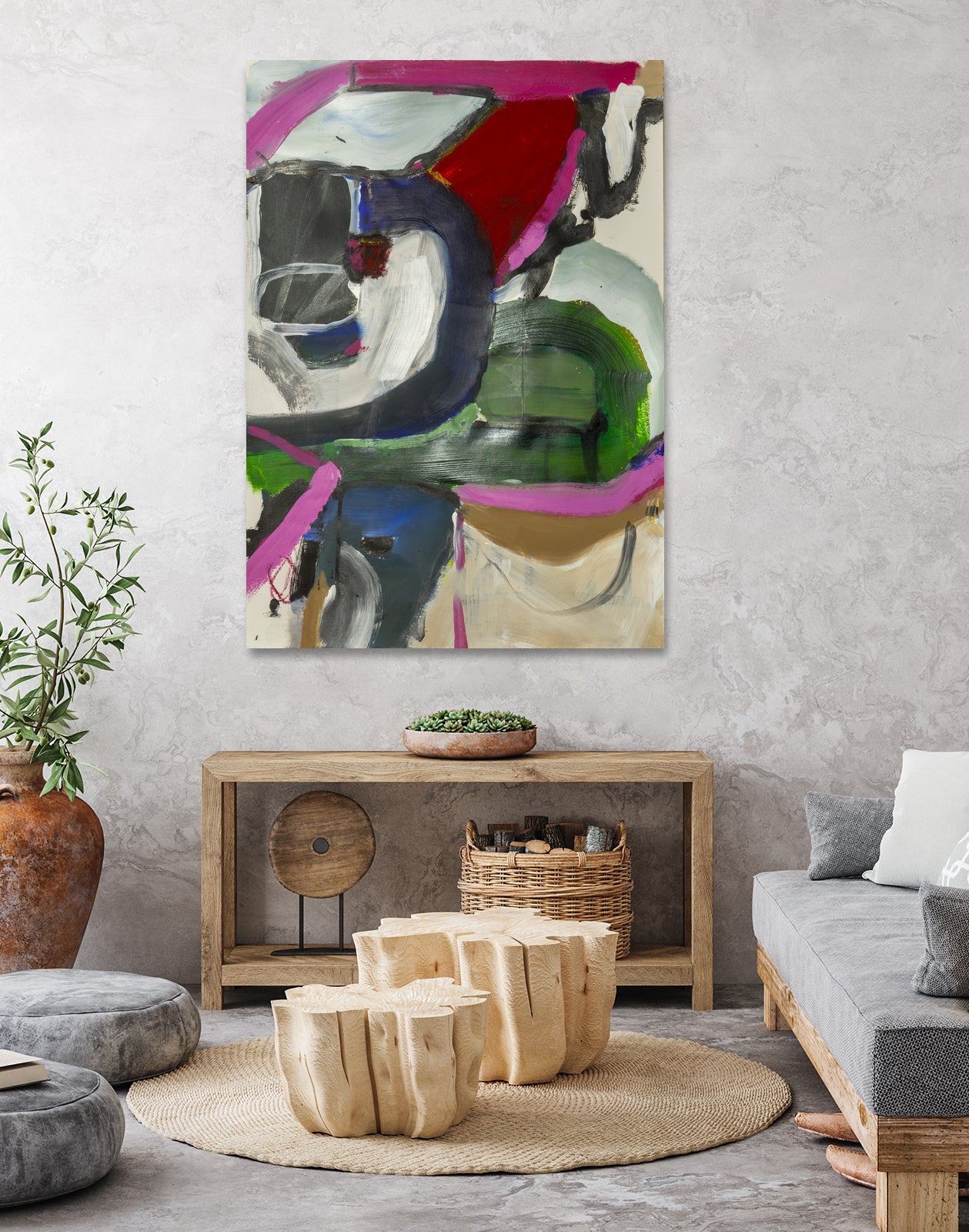 Take Some, Leave Some by Janet London on GIANT ART - green abstract