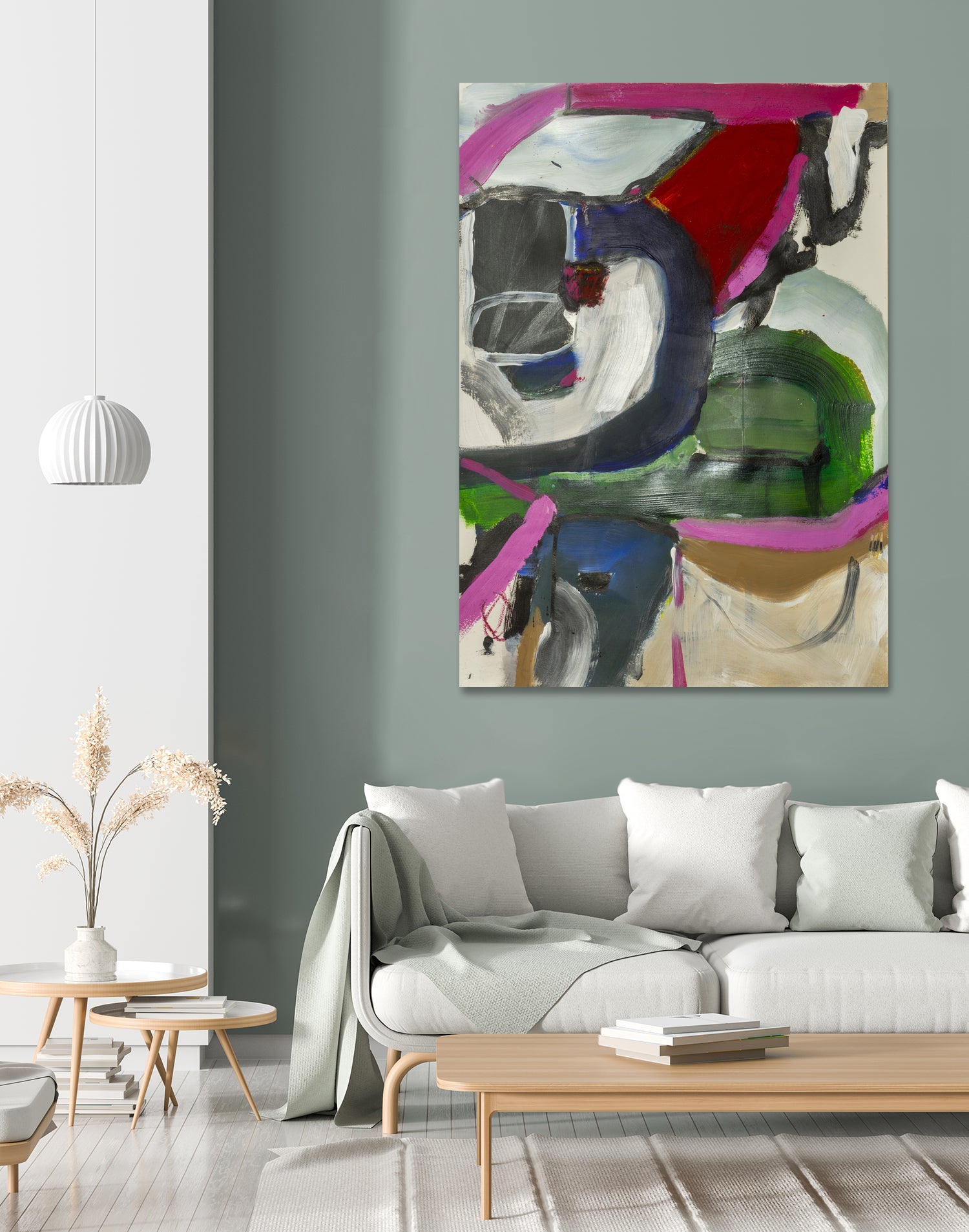 Take Some, Leave Some by Janet London on GIANT ART - green abstract