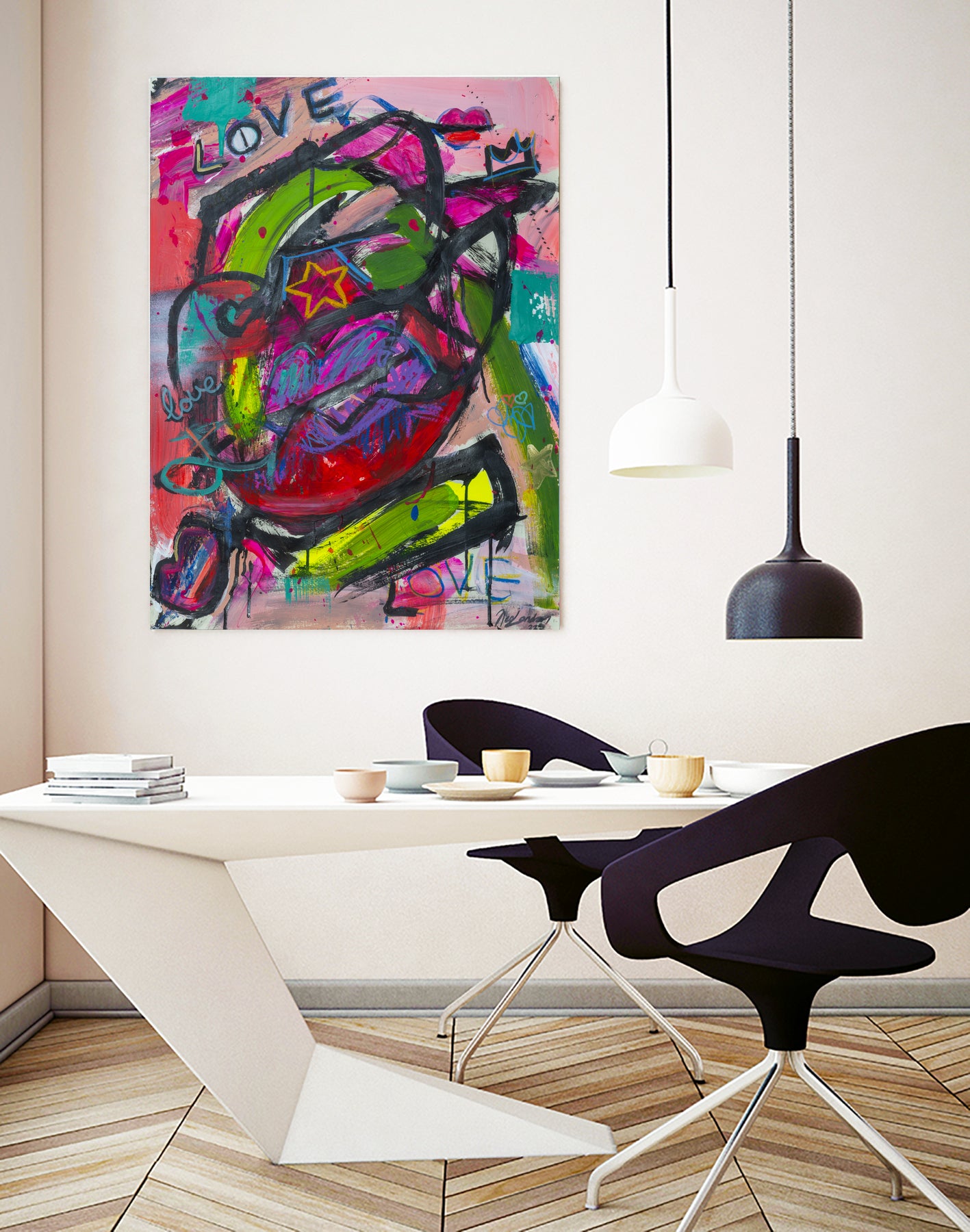 Love is Everything by Janet London on GIANT ART - red abstract