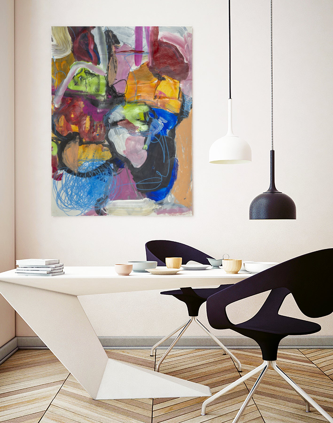 Landscape of Love by Janet London on GIANT ART - multi colours abstract