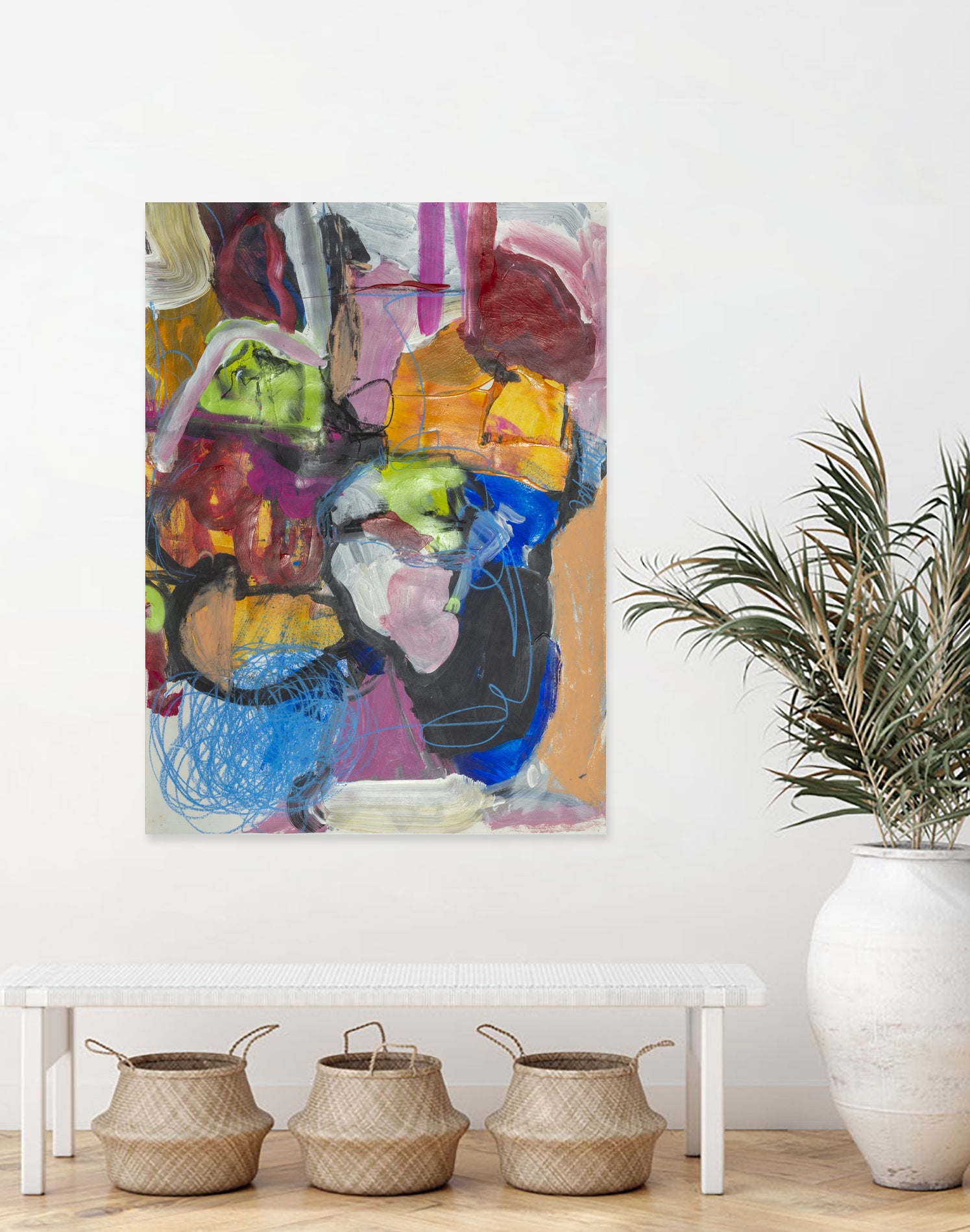 Landscape of Love by Janet London on GIANT ART - multi colours abstract