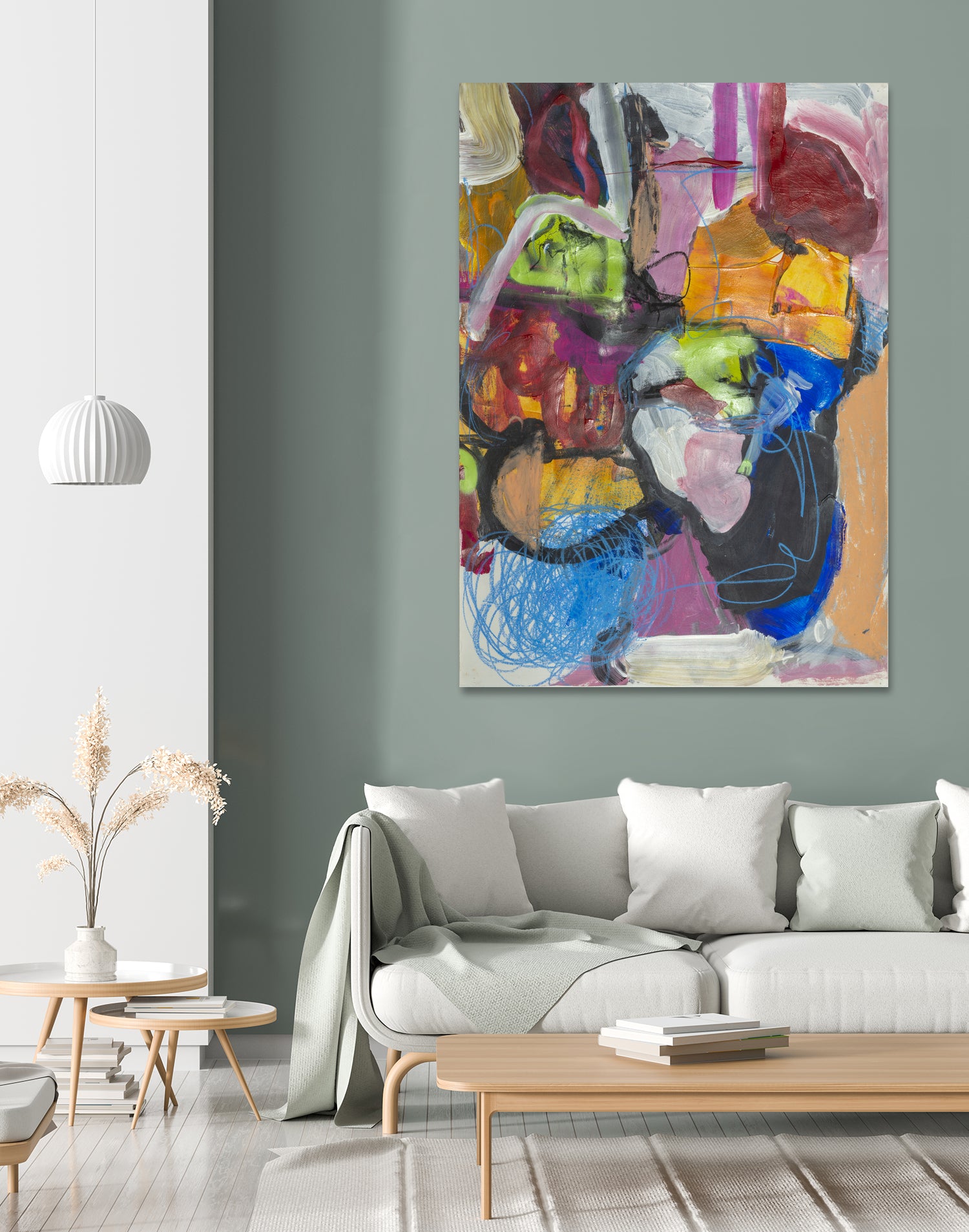 Landscape of Love by Janet London on GIANT ART - multi colours abstract