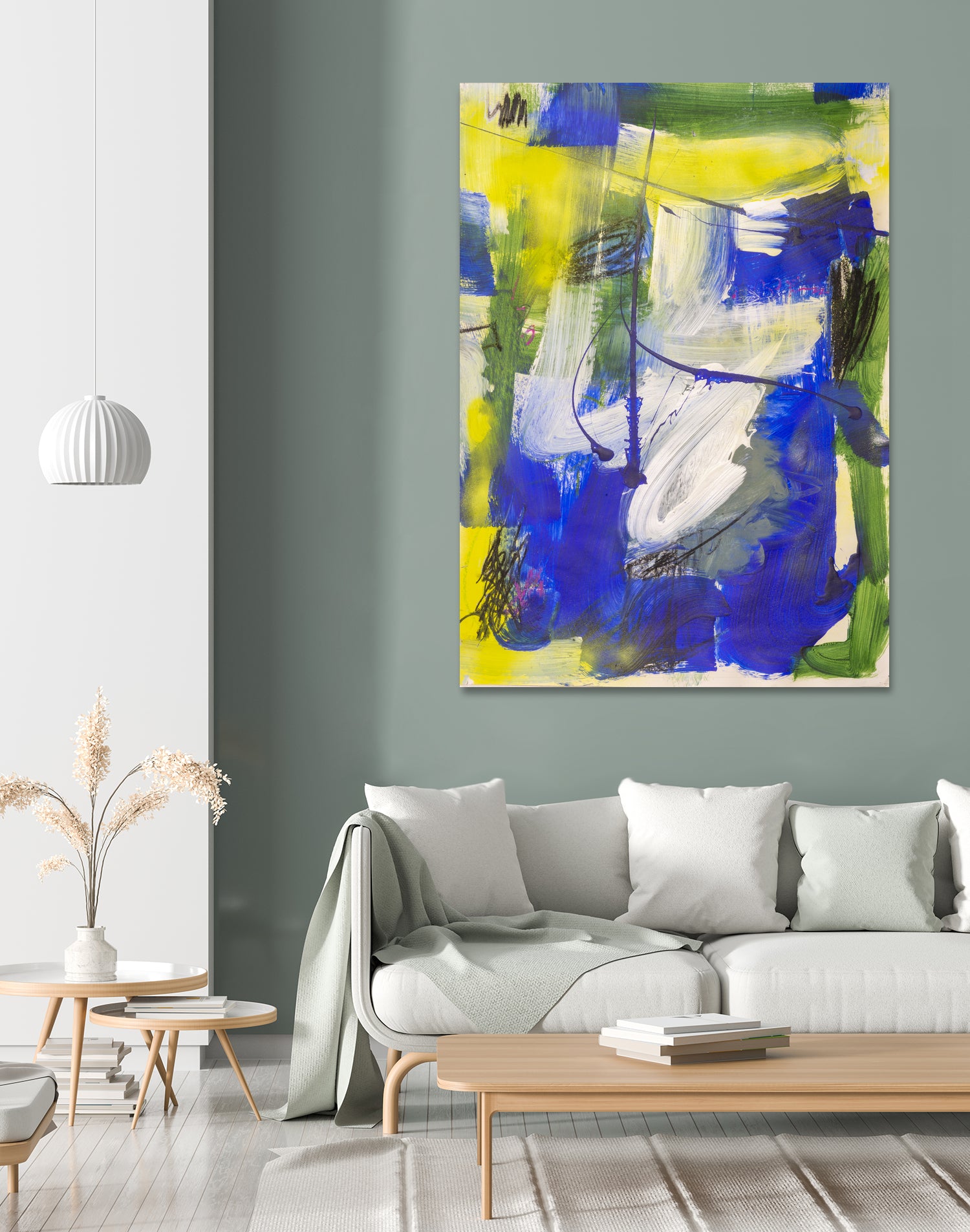 Into The Blue by Janet London on GIANT ART - blue abstract
