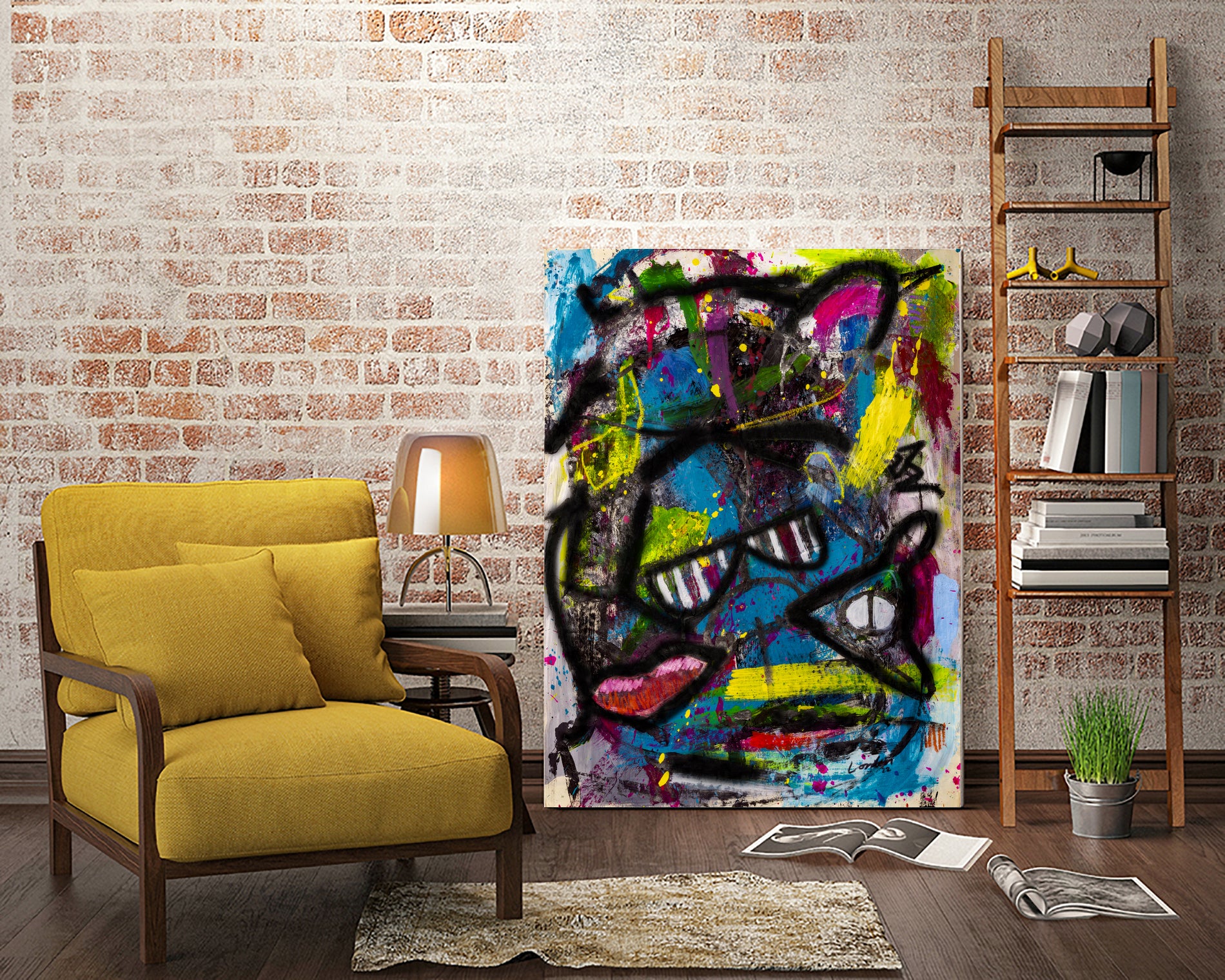 A Fox`s Summer by Janet London on GIANT ART - black abstract