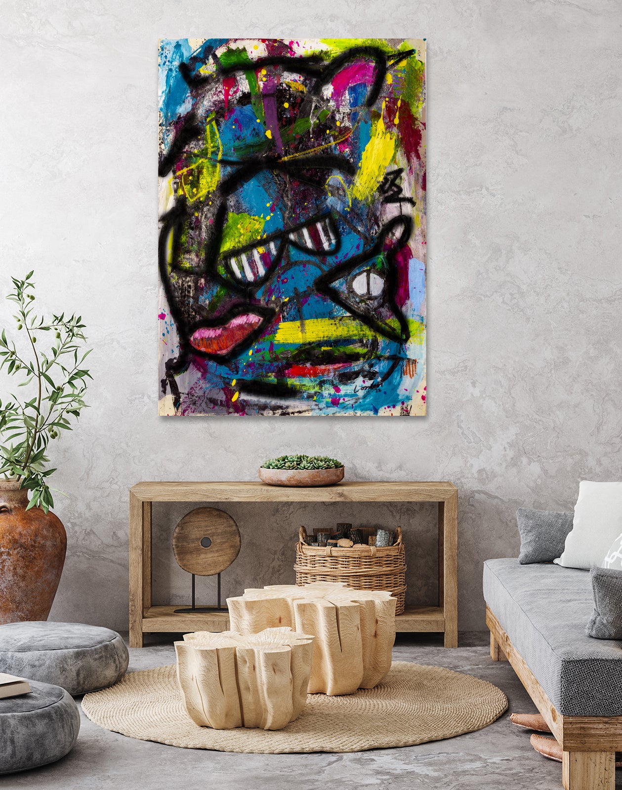 A Fox`s Summer by Janet London on GIANT ART - black abstract