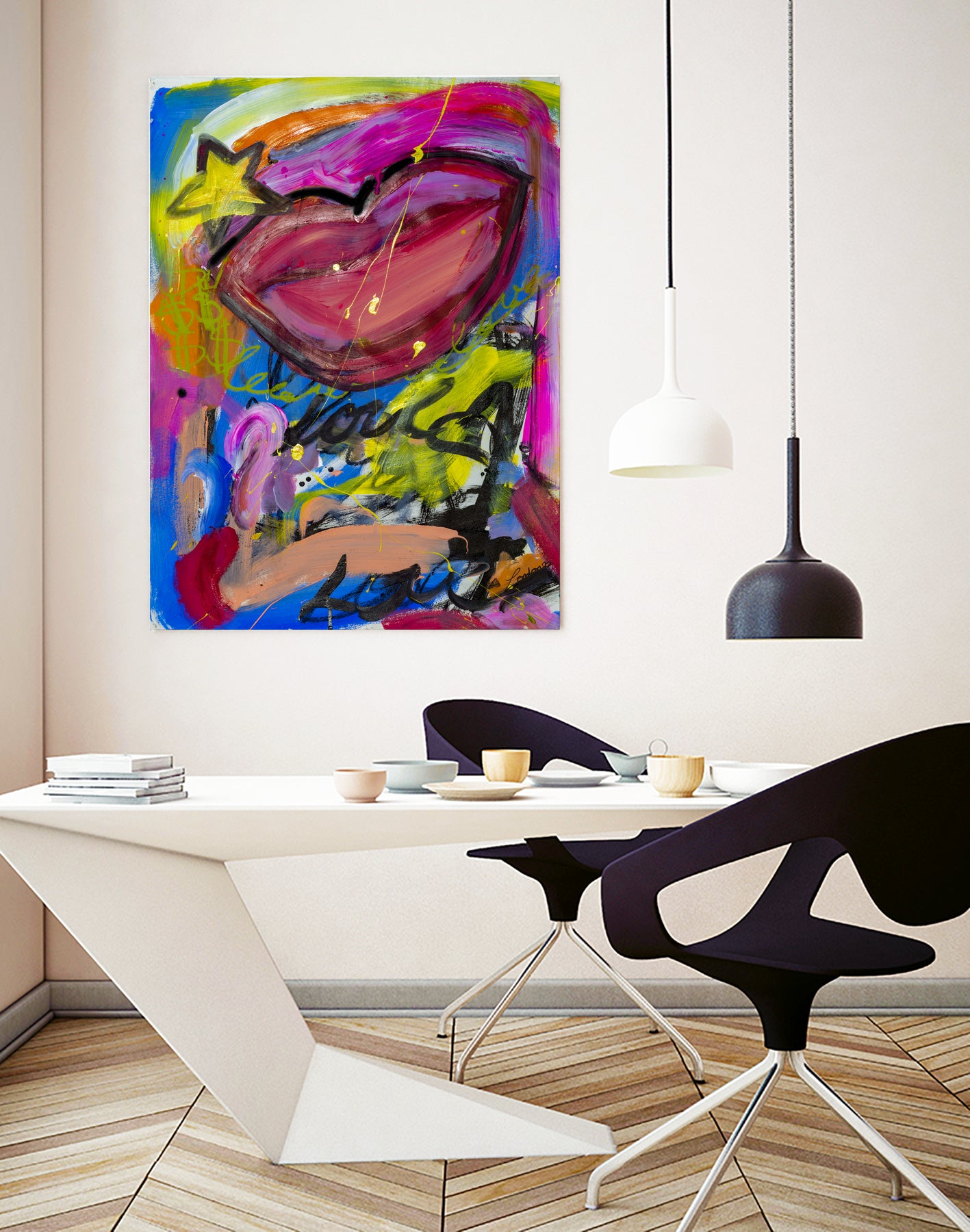 A Star is Born by Janet London on GIANT ART - pink abstract