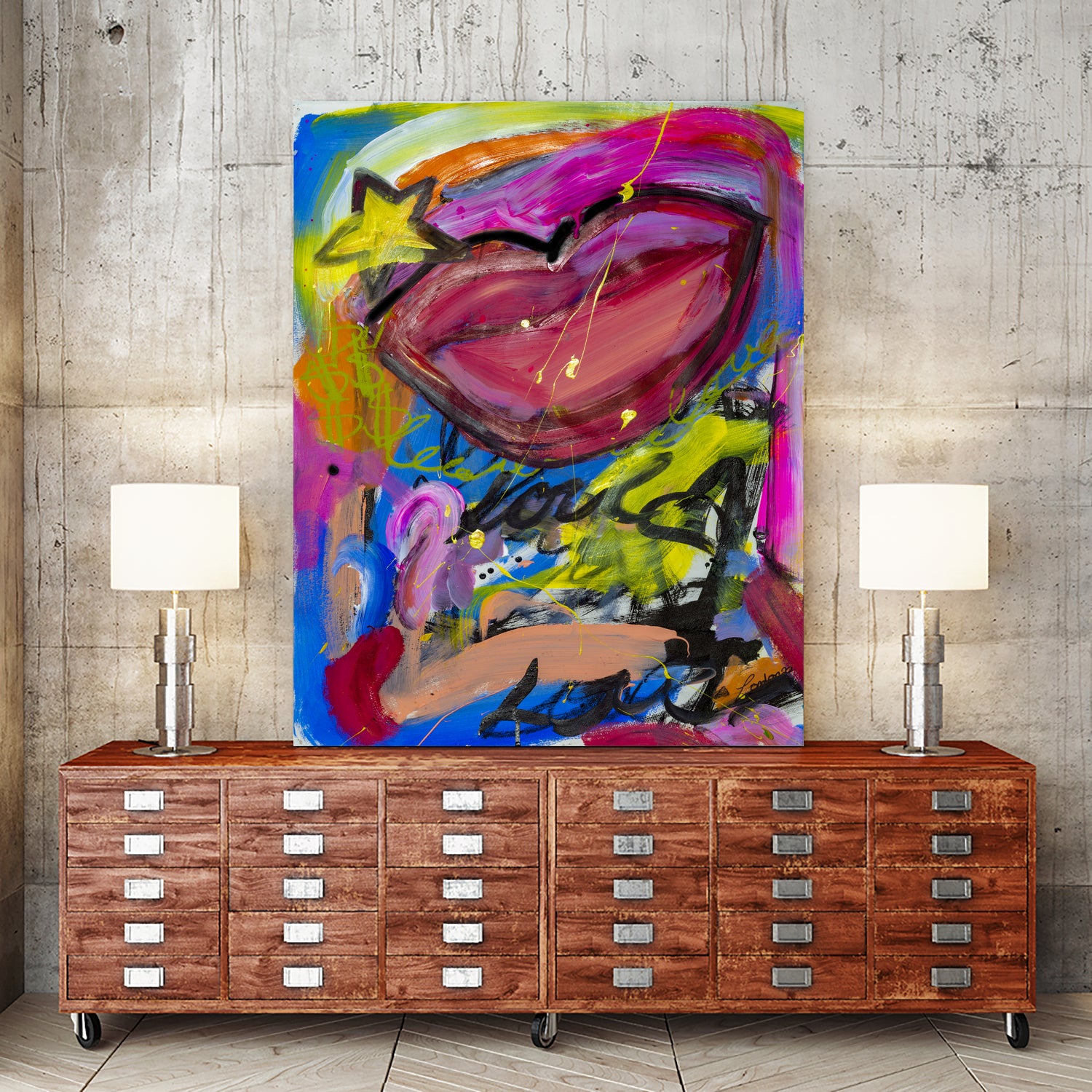 A Star is Born by Janet London on GIANT ART - pink abstract