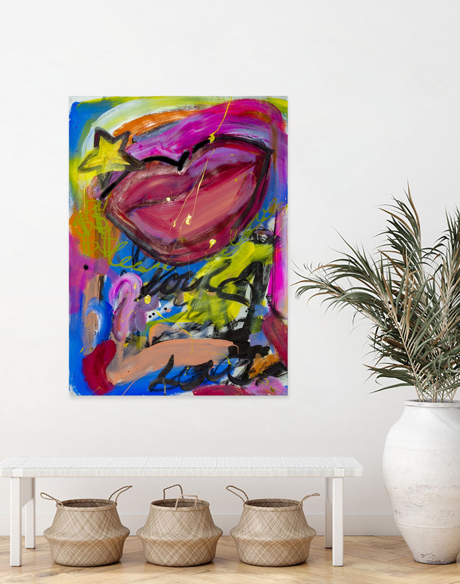 A Star is Born by Janet London on GIANT ART - pink abstract