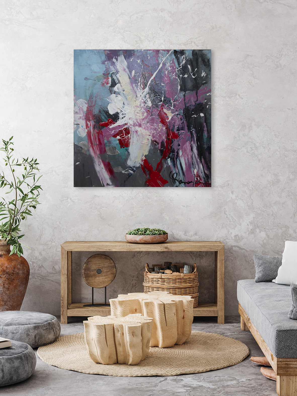 Climax by Doris Savard on GIANT ART - red