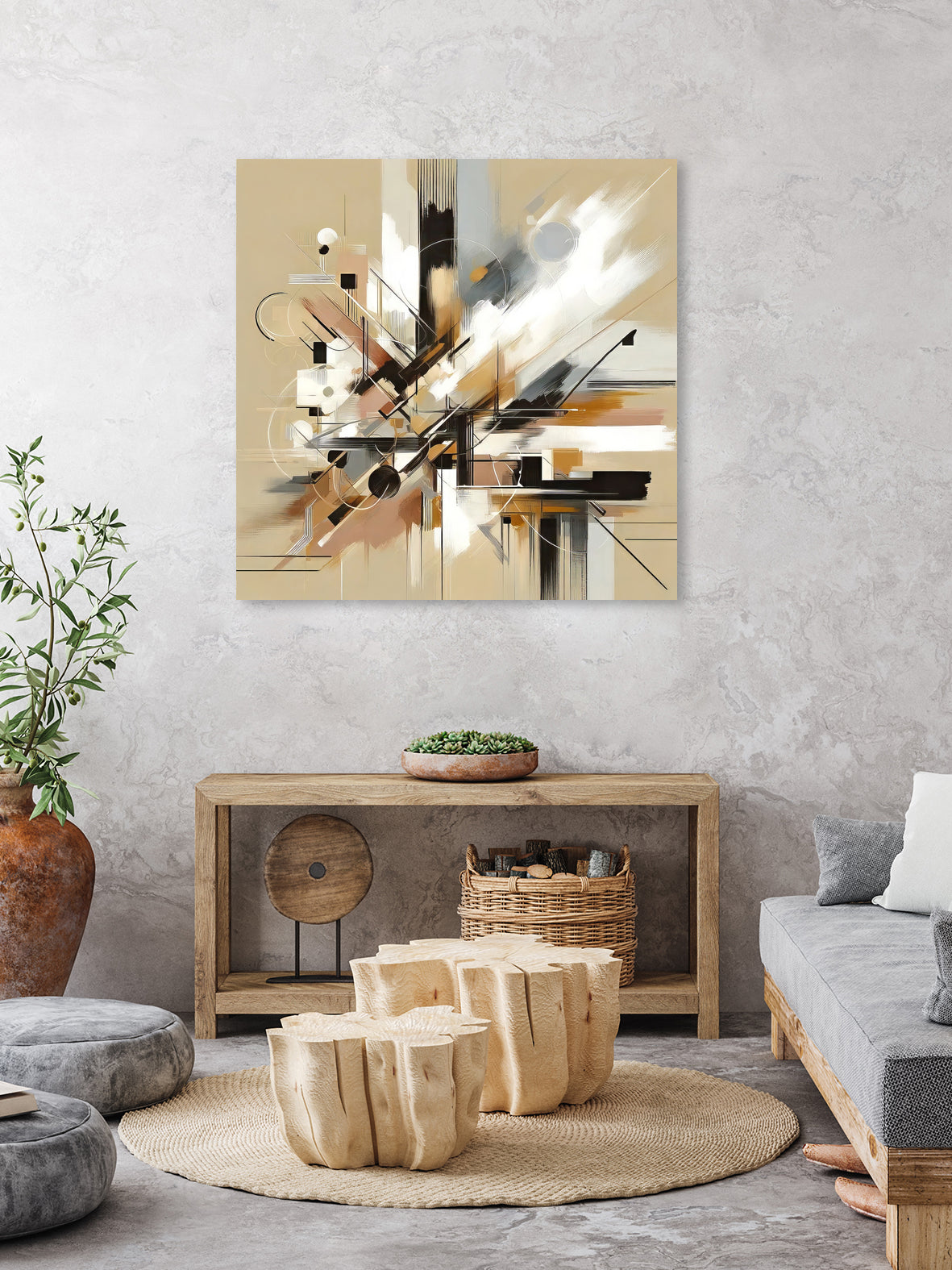 Chaotic Harmony by M Studio on GIANT ART - white