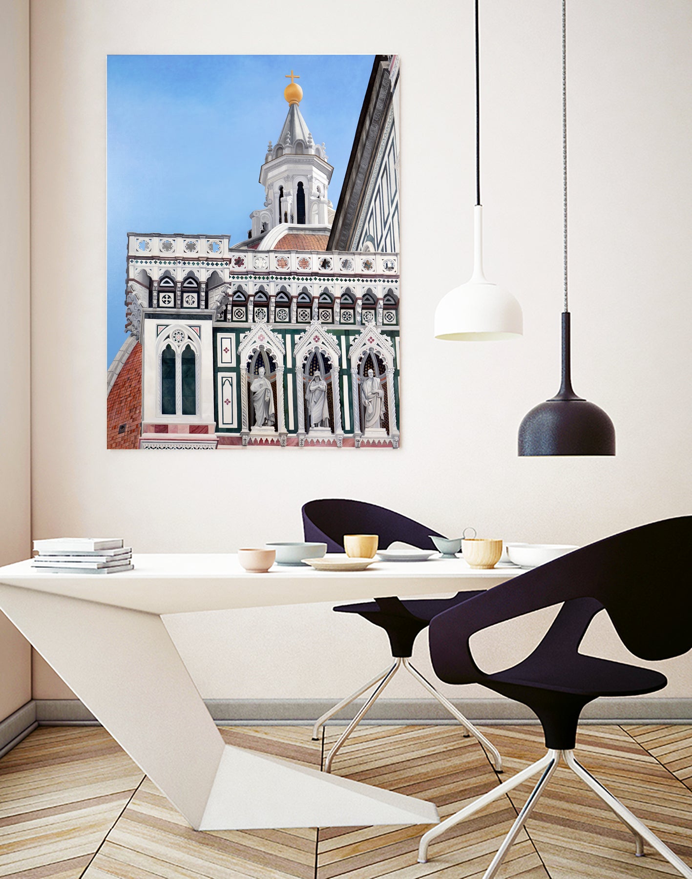 The Duomo of Florence by Matthew Holden Bates on GIANT ART - blue landscape