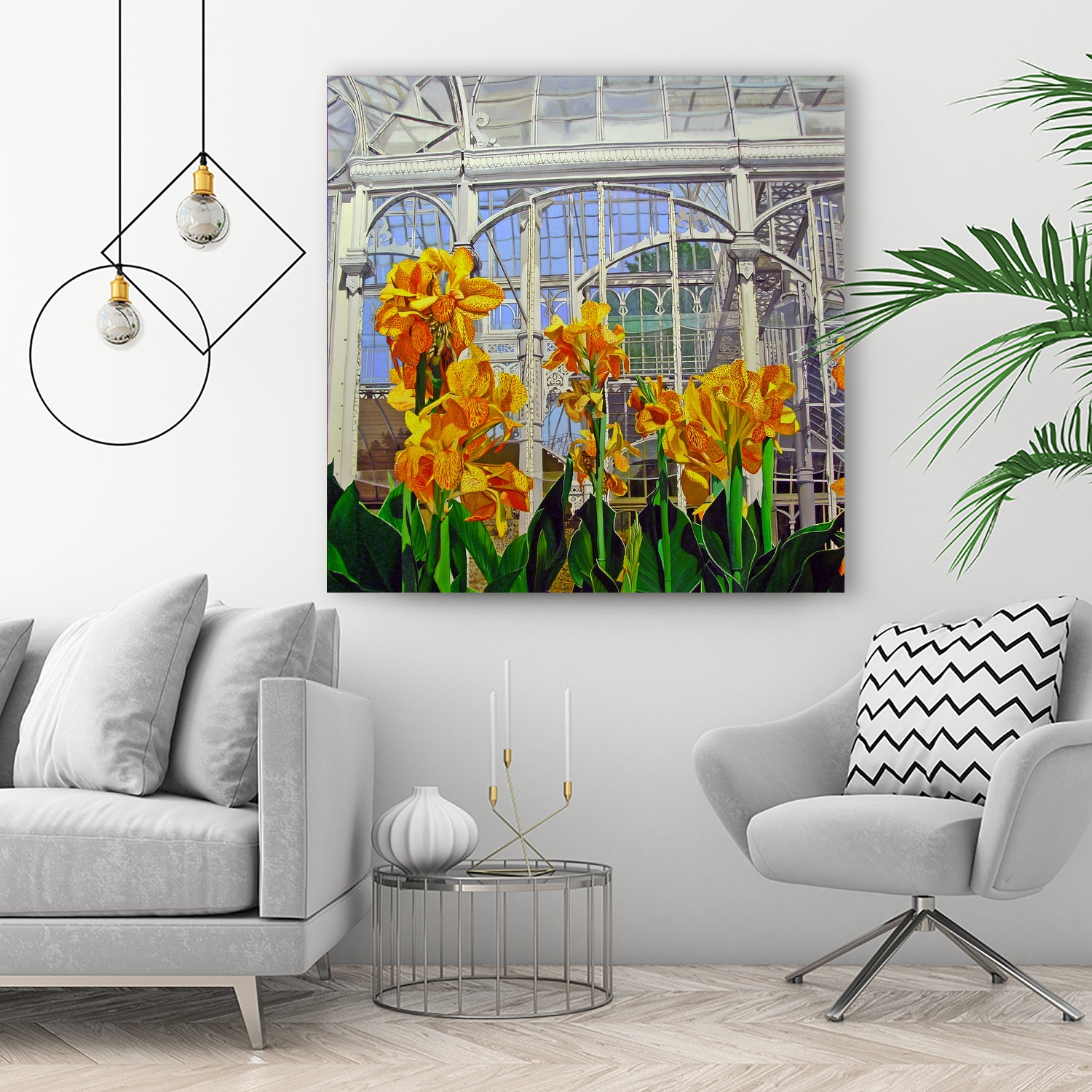 Victorian Greenhouse by Matthew Holden Bates on GIANT ART - white botanical