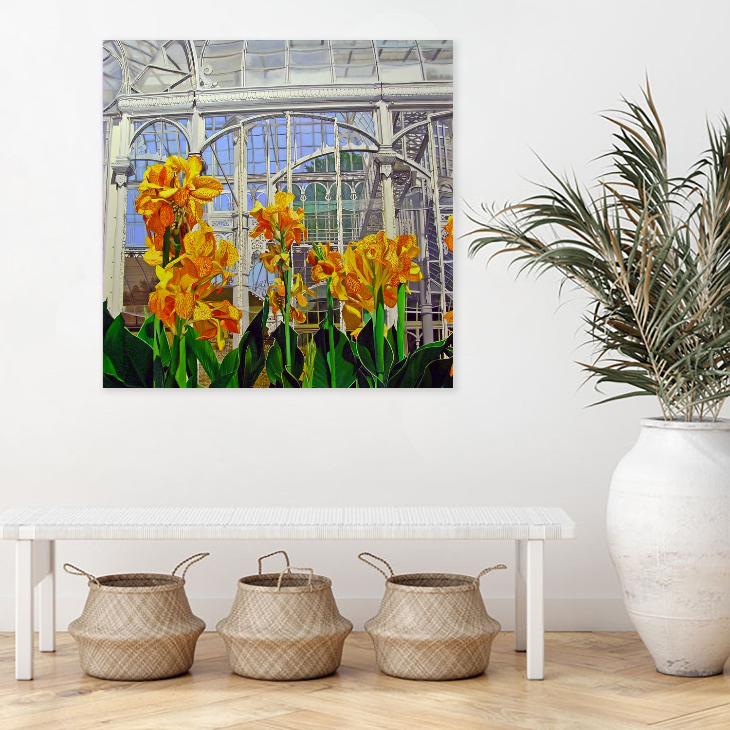 Victorian Greenhouse by Matthew Holden Bates on GIANT ART - white botanical