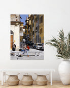 Lovers in Santa Croce by Matthew Holden Bates on GIANT ART - blue landscape