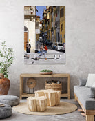 Lovers in Santa Croce by Matthew Holden Bates on GIANT ART - blue landscape