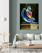 Angel of the Peace by Matthew Holden Bates on GIANT ART - blue urban art