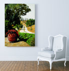 Tuscan Summer Road by Matthew Holden Bates on GIANT ART - red cityscape