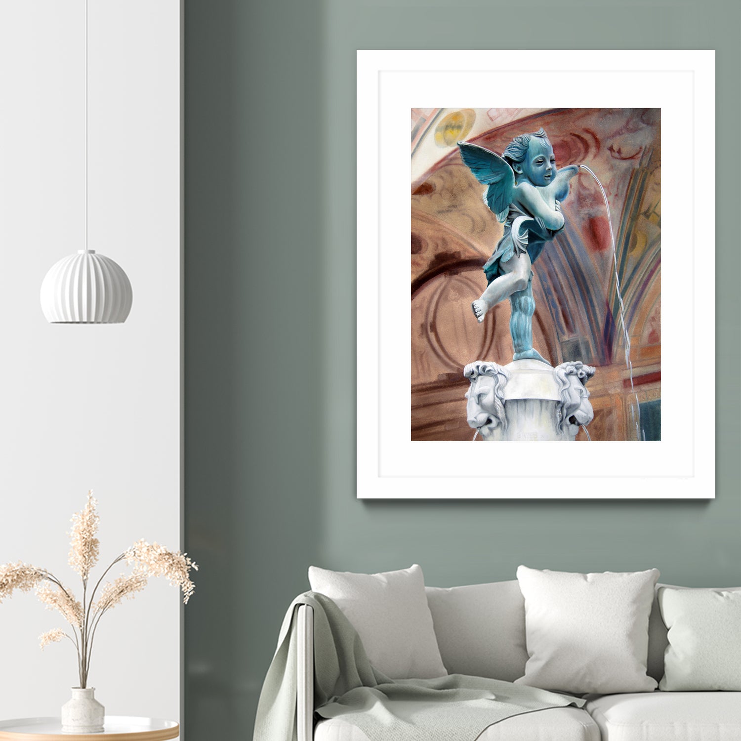 Il Putto by Matthew Holden Bates on GIANT ART - green landscape