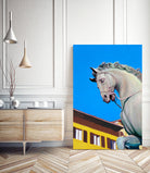 Cavallo di Cosimo by Matthew Holden Bates on GIANT ART - blue landscape