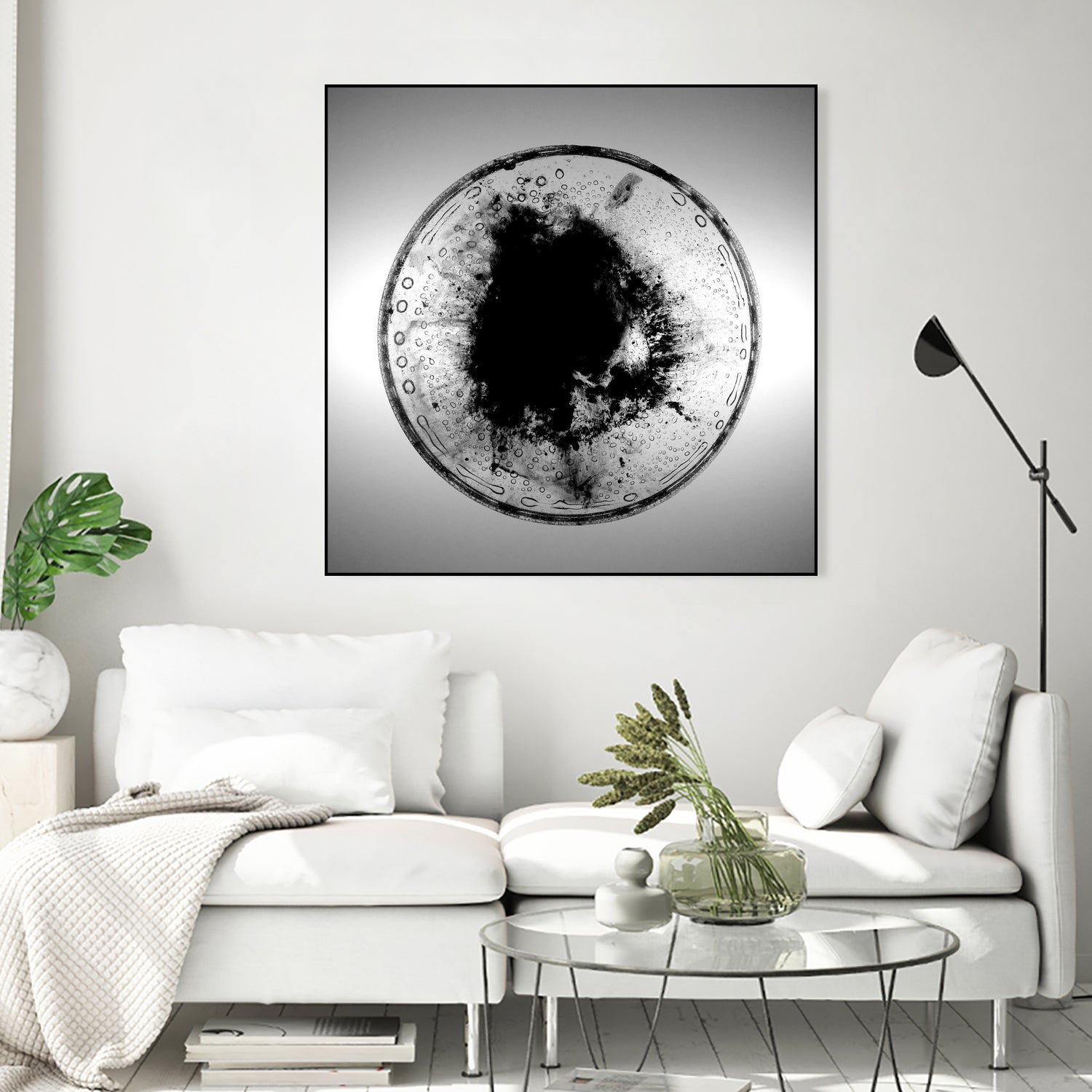 Dissolve by Orestes Grediaga on GIANT ART - black shapes  framed canvas