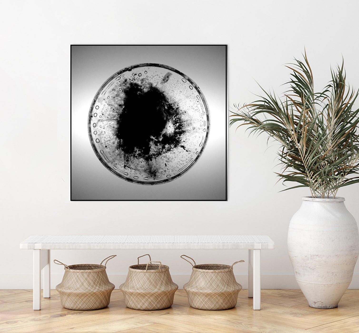 Dissolve by Orestes Grediaga on GIANT ART - black shapes  framed canvas