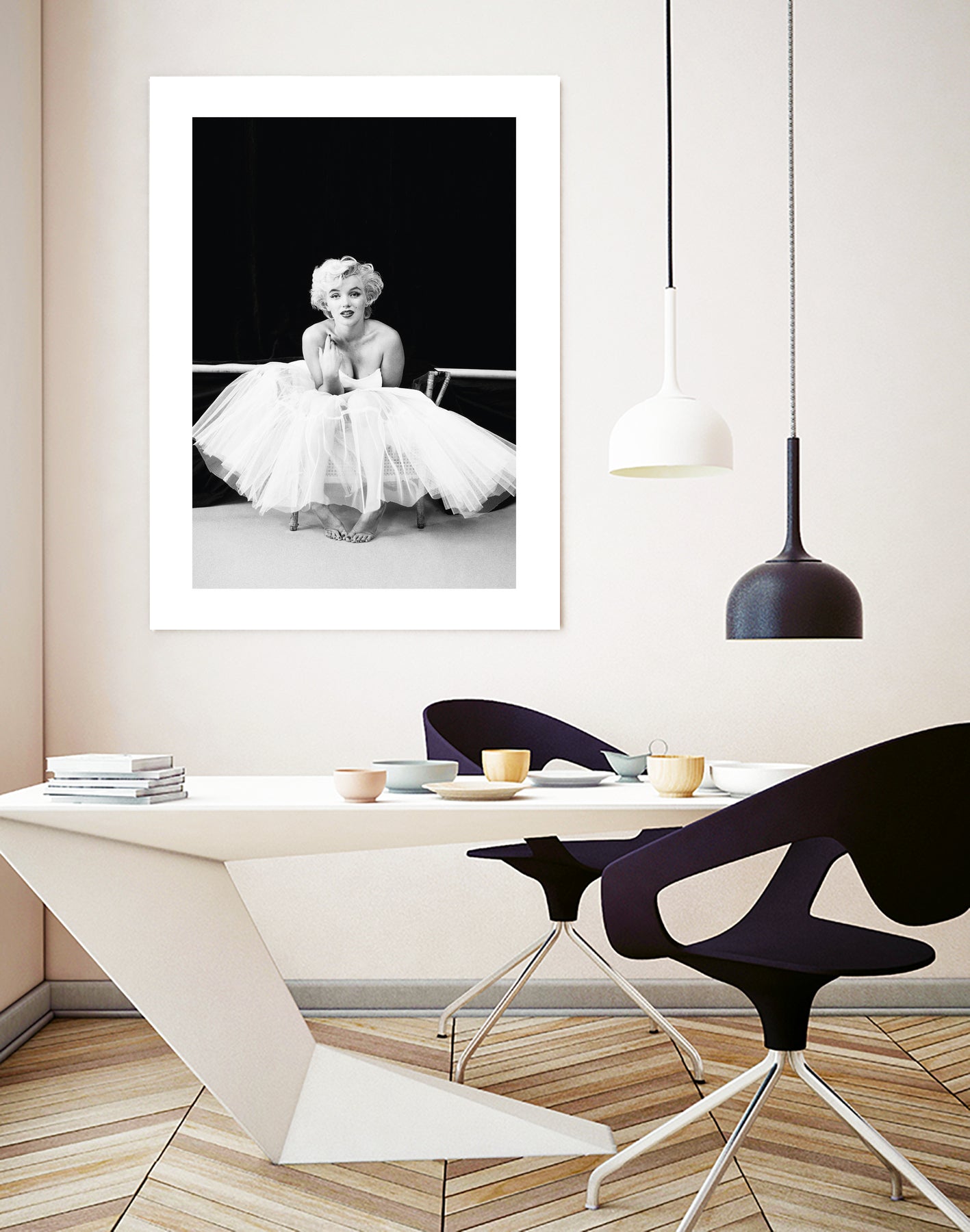 Marilyn Monroe balerina by M Studio on GIANT ART - black and white photography