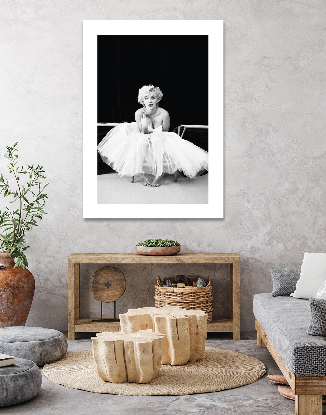 Marilyn Monroe balerina by M Studio on GIANT ART - black and white photography
