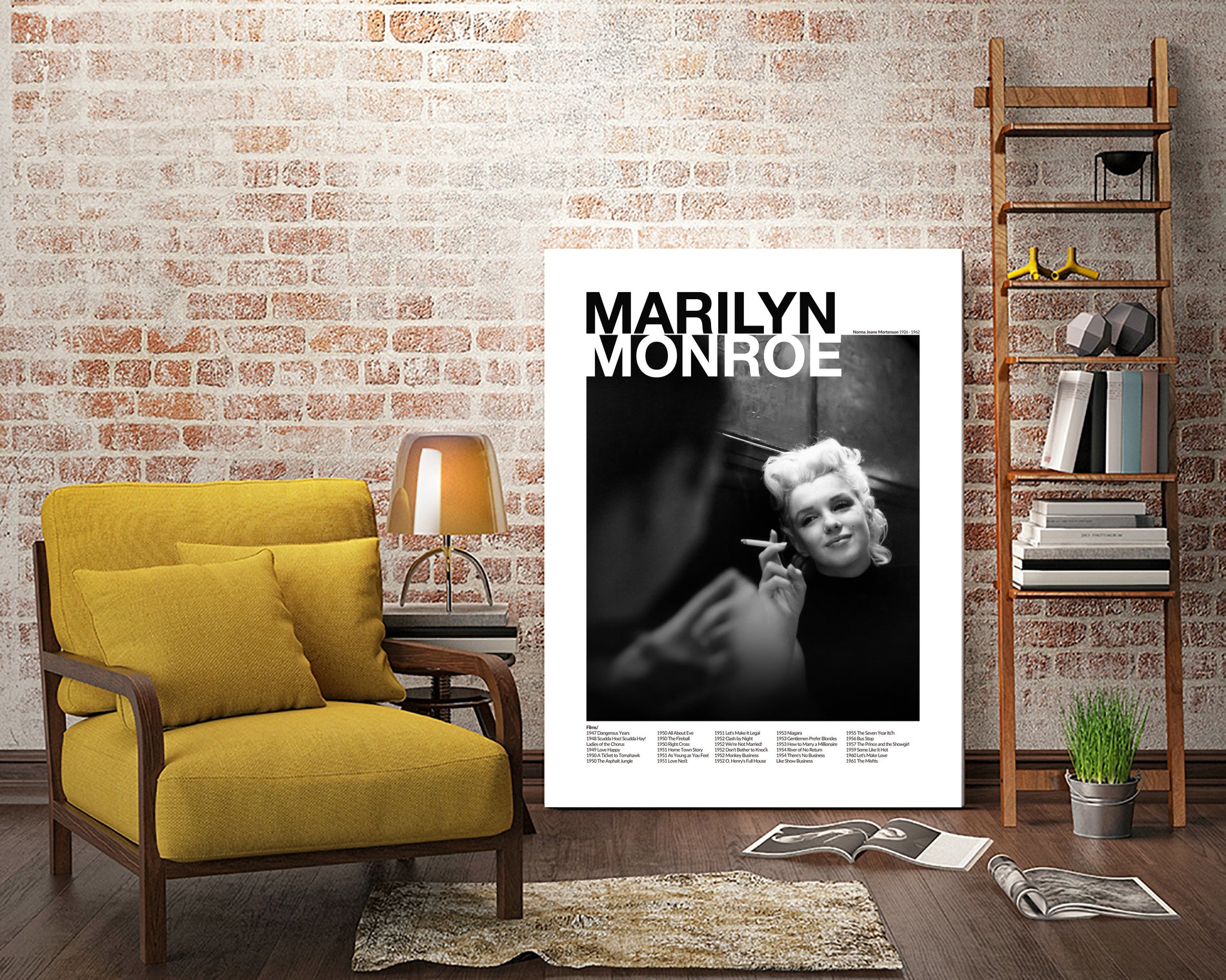Marilyn Monroe  by M Studio on GIANT ART - black and white photography