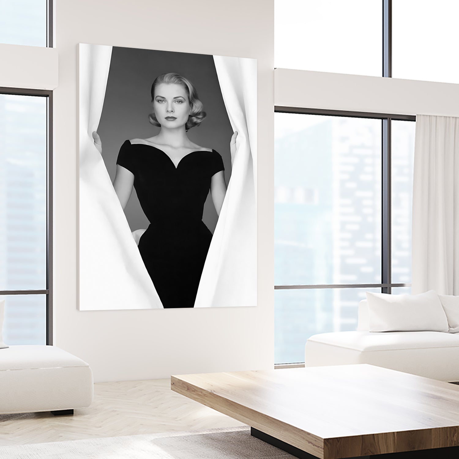 Grace Kelly by M Studio on GIANT ART - black and white photographie actress