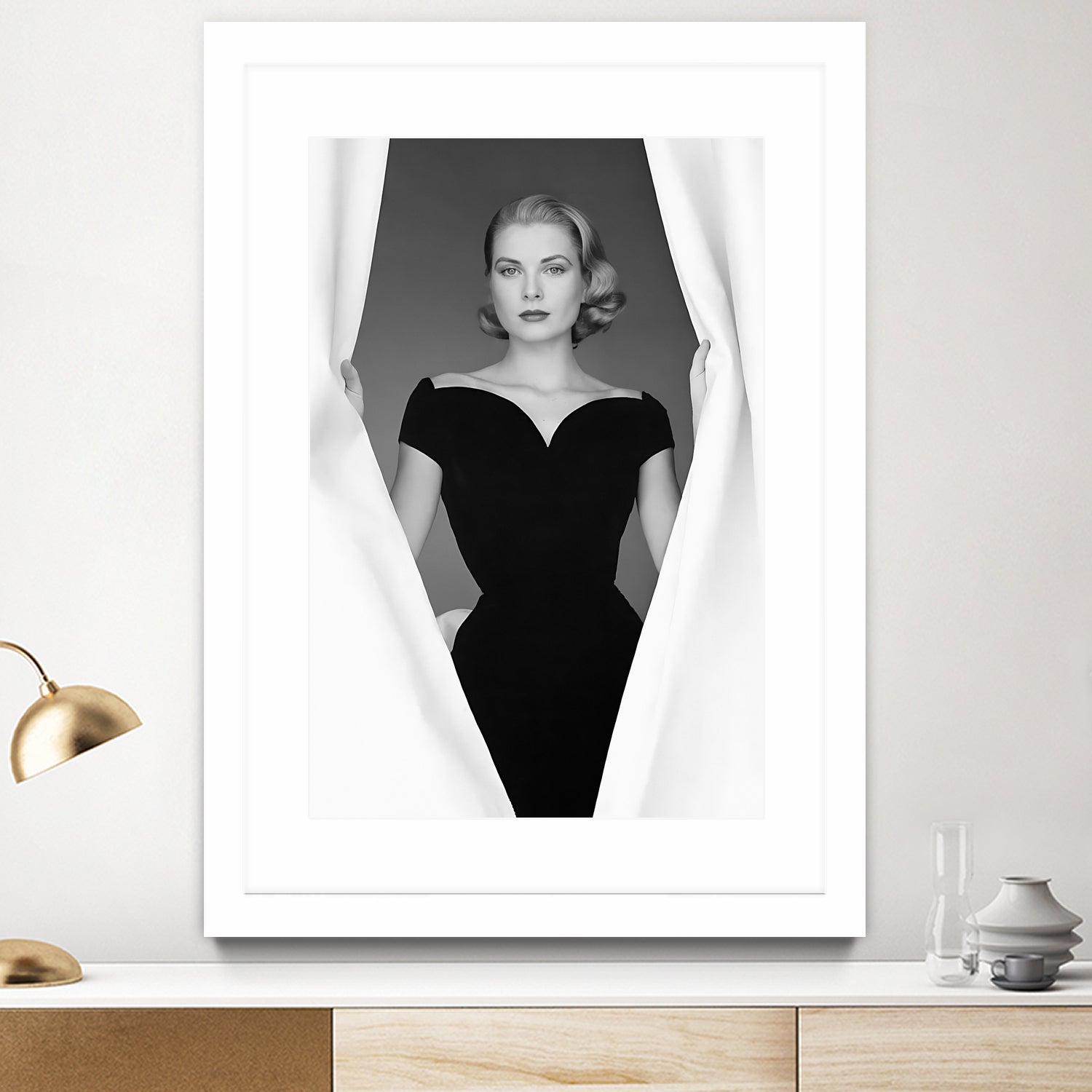 Grace Kelly by M Studio on GIANT ART - black and white photographie actress