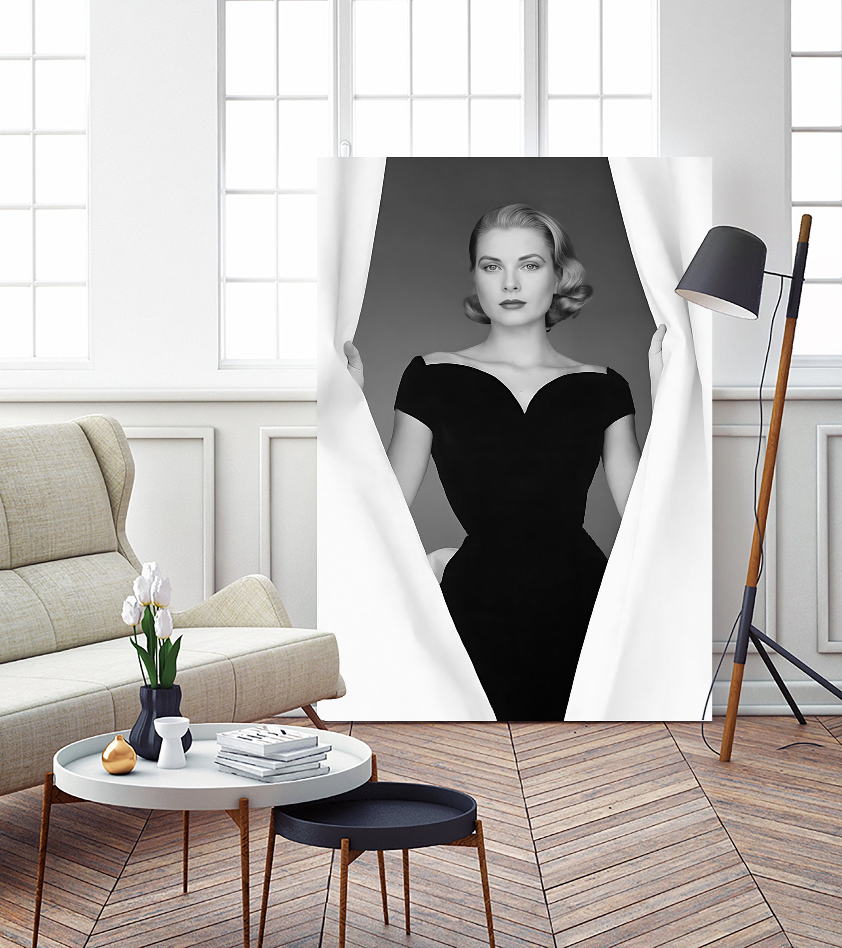 Grace Kelly by M Studio on GIANT ART - black and white photographie actress