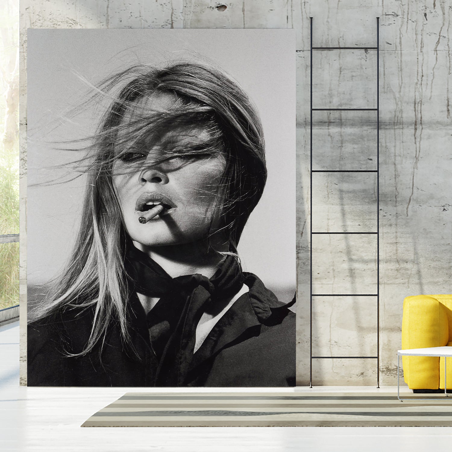 Brigitte Bardot by M Studio on GIANT ART - black and white black and white bardot