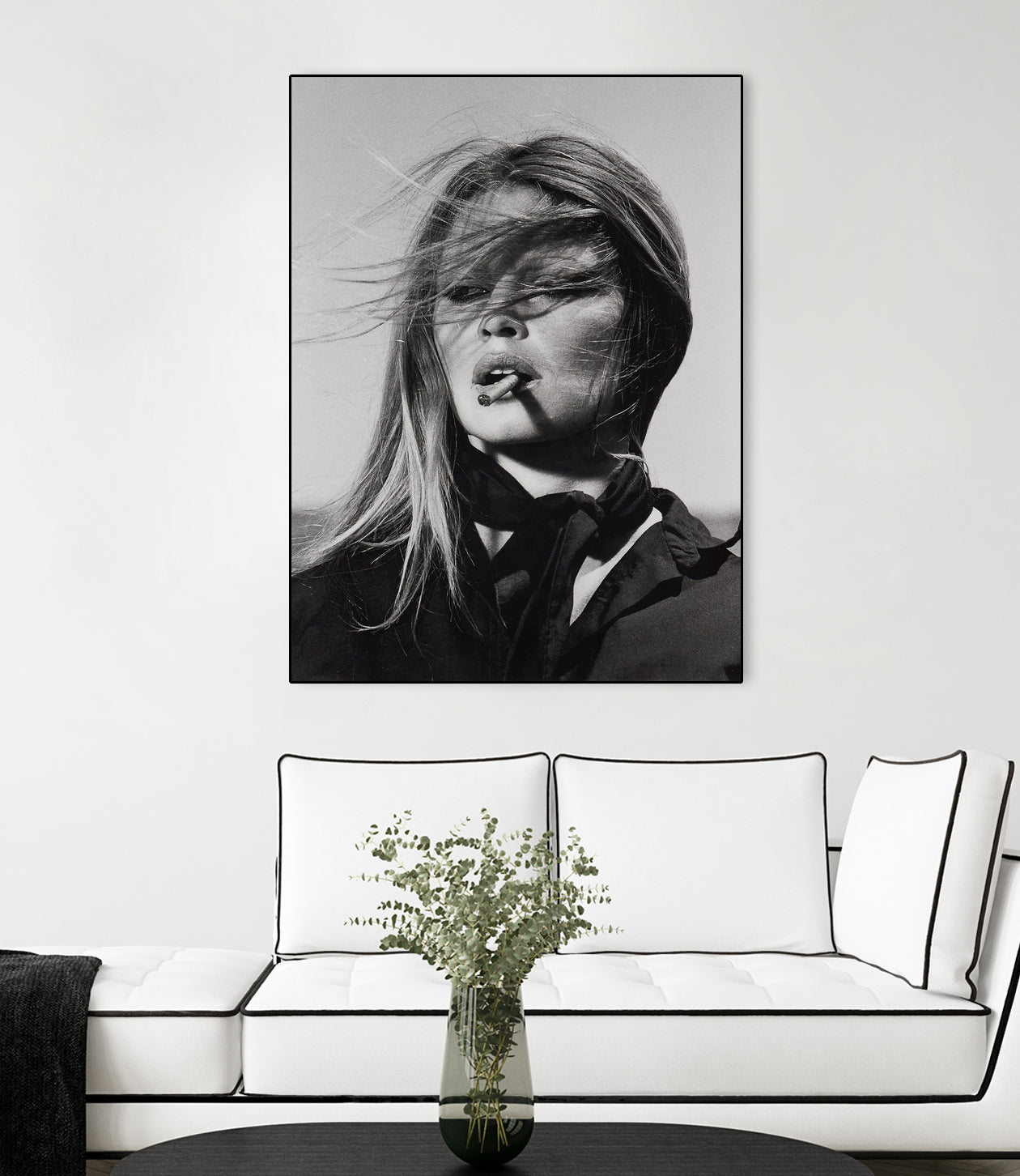 Brigitte Bardot by M Studio on GIANT ART - black and white black and white bardot
