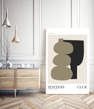 Pottery by M Studio on GIANT ART - pink figurative framed canvas