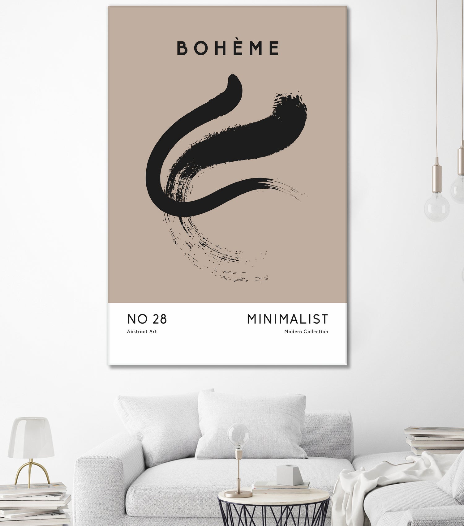 Esprit Bohème by M Studio on GIANT ART - beige minimalist