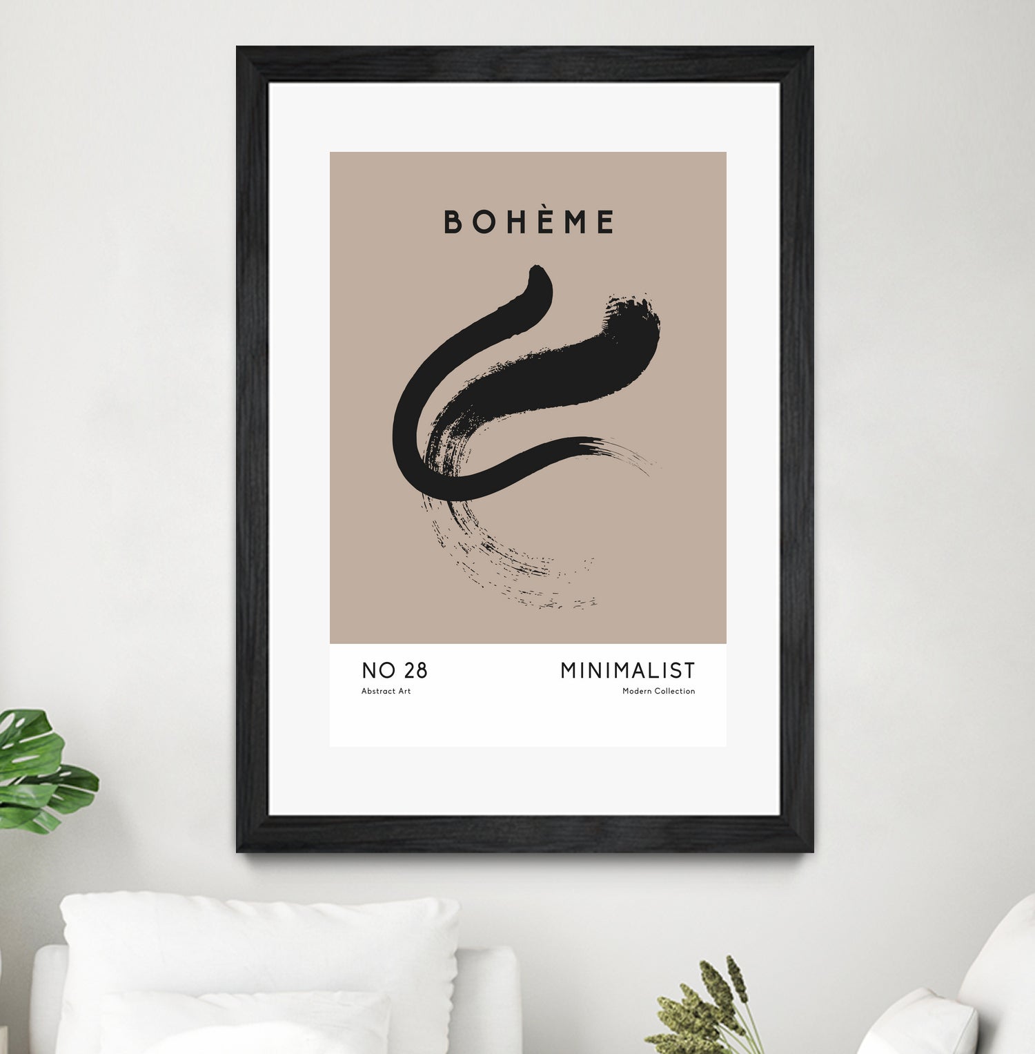 Esprit Bohème by M Studio on GIANT ART - beige minimalist