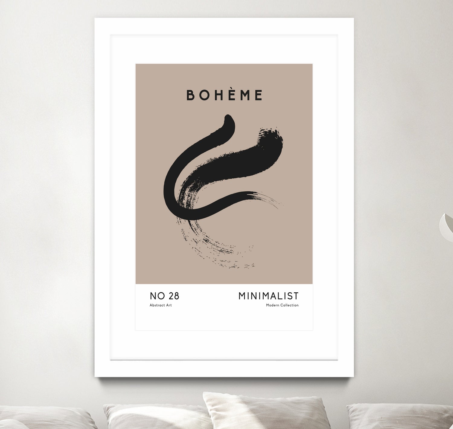 Esprit Bohème by M Studio on GIANT ART - beige minimalist